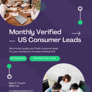 Monthly Verified US Consumer Leads
